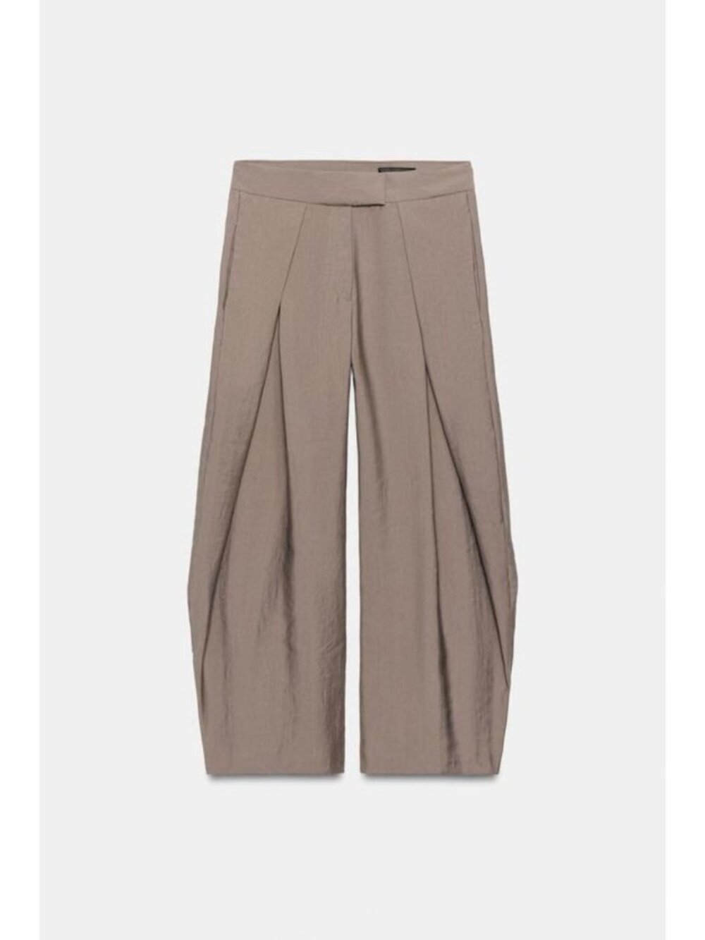 ZARA ZW COLLECTION PLEATED WIDE LEG PANTS - Picture 4 of 6